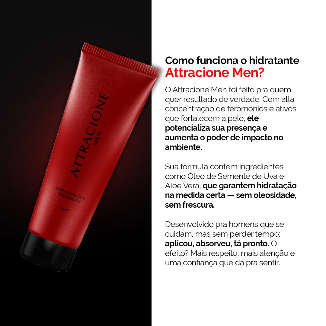 Hidratante Perfumado Attracione Men com Feromônios