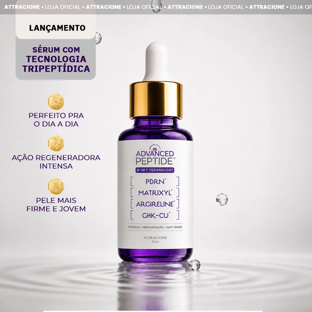 Advanced Peptide - Sérum Facial Anti-Idade com PDRN, Matrixyl, Argireline e GHK-Cu
